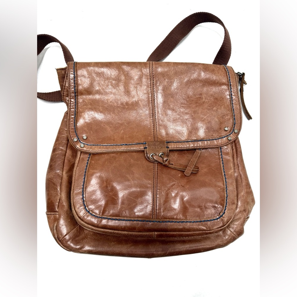 The Sak Ventura Brown Leather Convertible Backpack - Picture 2 of 6